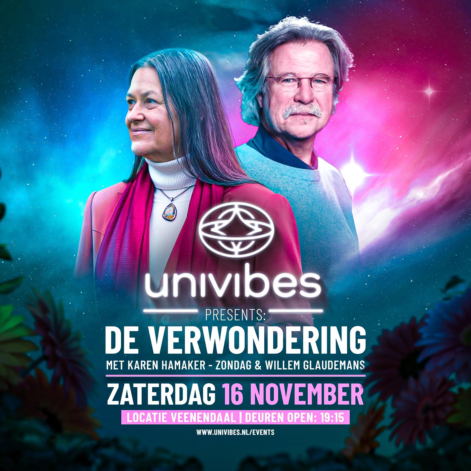 Univibes Event de Verwondering met Karen Hamaker-Zondag en Willem Glaudemans